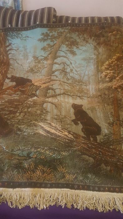 Утро в сосновом лесу ГДР. Килим. Ковер