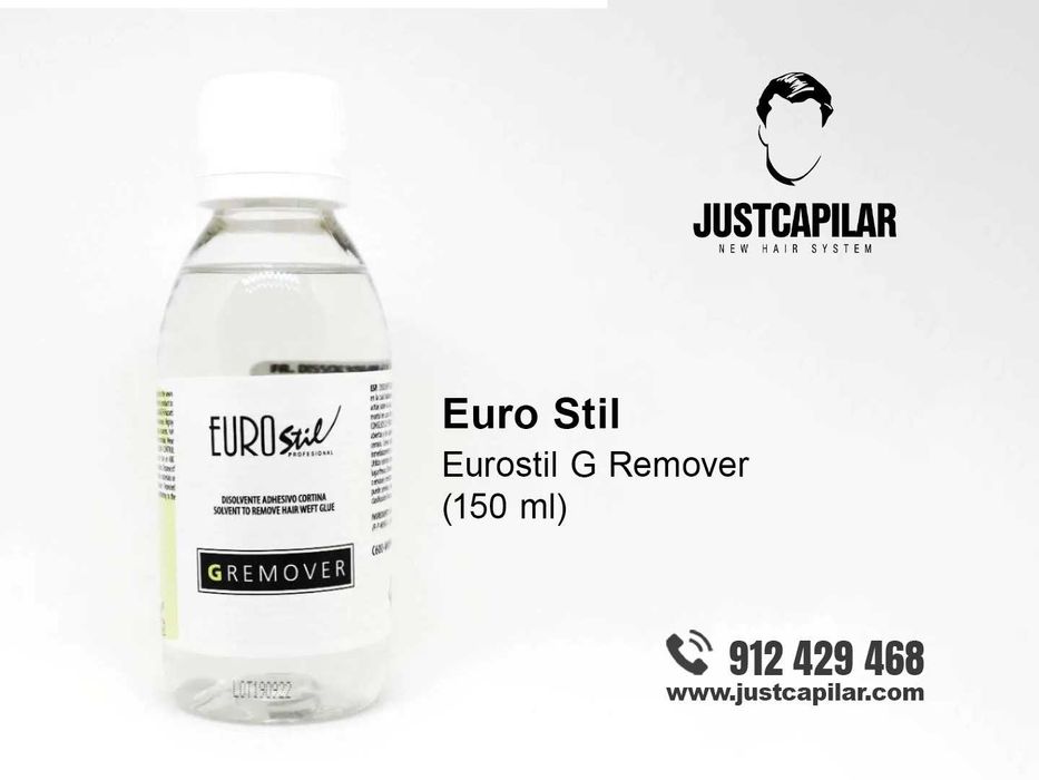 Eurostil G Remover (150 ml) - Removedor Profissional para Cola de extensões capilares | Próteses Capilares - JustCapilar