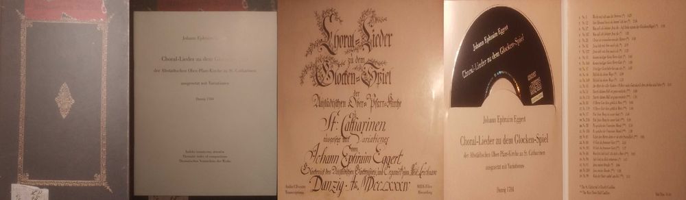 Utwory na Carillon Johann Eggert Rękopis + CD