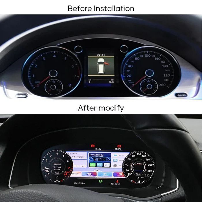 VW Golf 6 7 Passat B7 B8 – Zegary 12.3" LCD