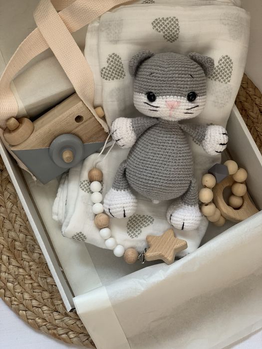 Набір для малюка. Іграшка. Гризунець. Пелюшка.