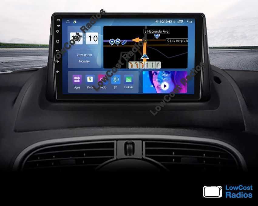 Auto Rádio 9' RENAULT KANGOO | GPS ANDROID Bluetooth USB APPS WIFI | CARPLAY • ANDROID AUTO