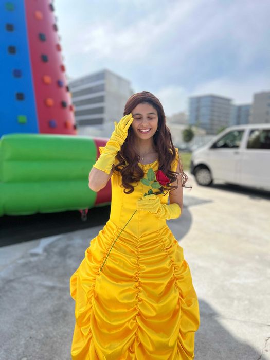 Animação infantil com princesas