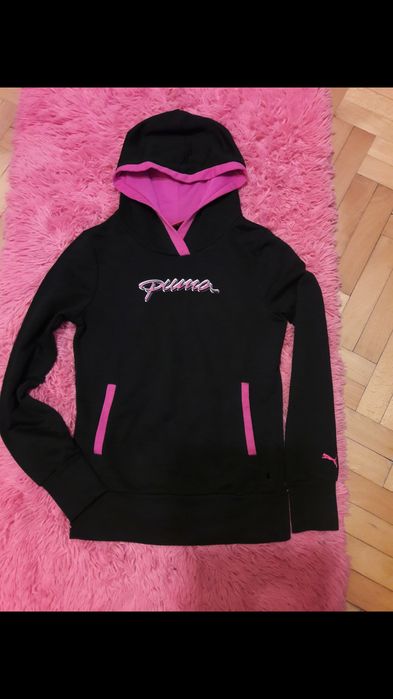 Bluza czarno różowa s Puma