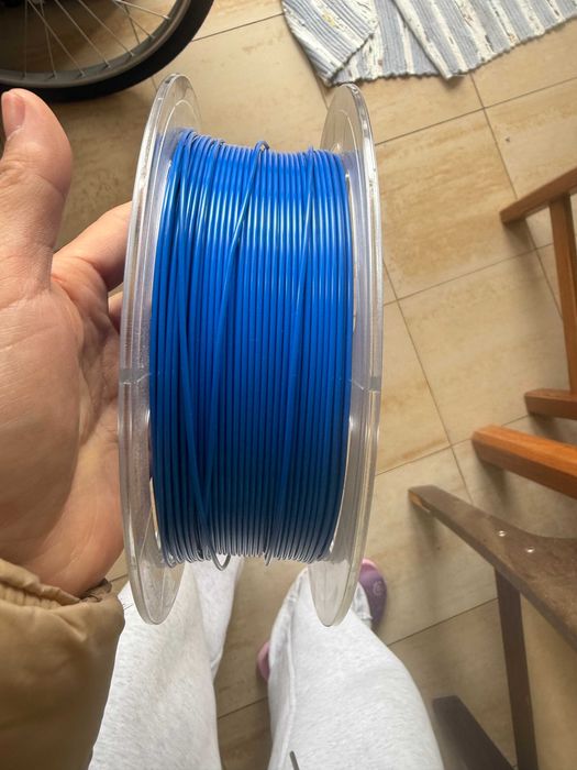 PLA Filamento azul para impressão 3D — novo, nunca usado