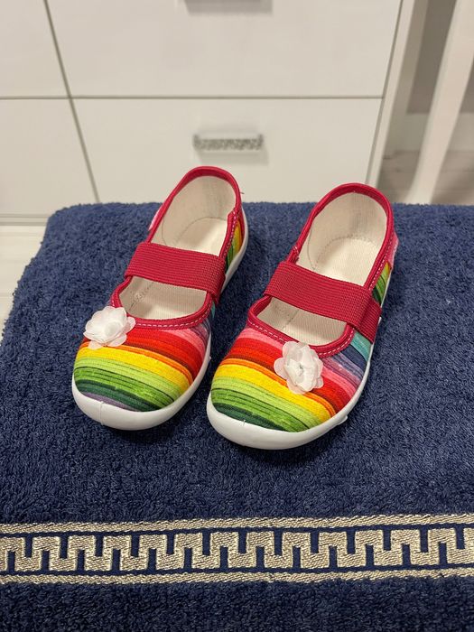 Trampki dziewczęce tęczowe rozmiar 27