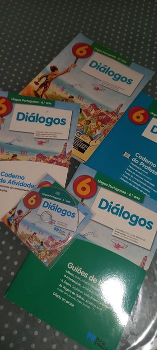 Diálogos 6- Manual, Caderno de Atividades, Material auxiliar