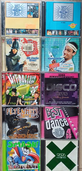 Zestaw płyt CD składanki dance