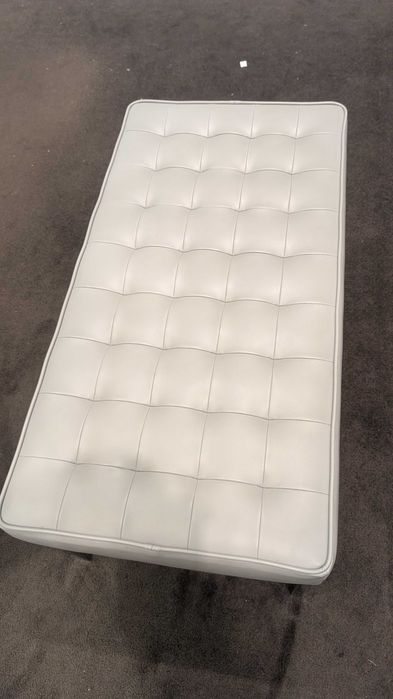 Banco / Pufe Design Clássico (Estilo Knoll) - Inox Polido - Imaculado (2 Unid. Disponíveis)