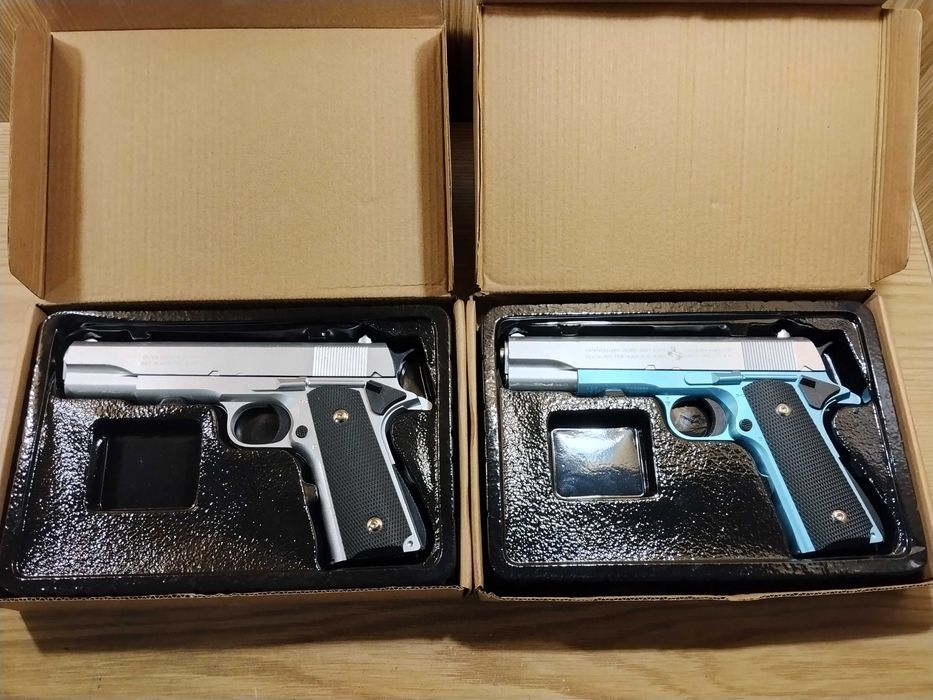 Пистолет детский игровой металлический на пульках (с деффектом) Кольт 1911 Colt