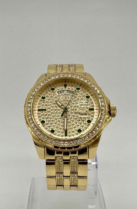 Relógio unissex Guess Comet Gold Tone Day/Date GW0218G2