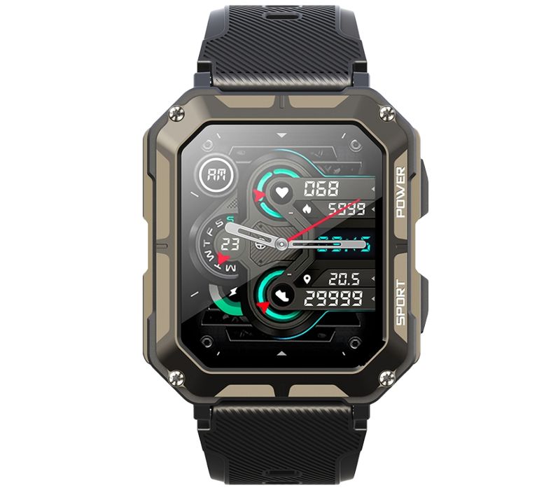 smartwatch męski rubicon rncf27 black