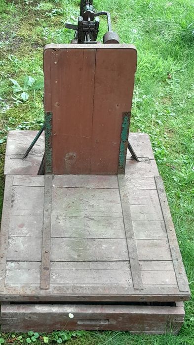 Stara zabytkowa waga dziesiętna-towarowa