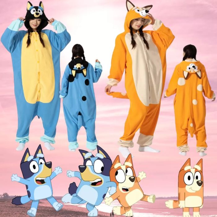 Fato Festa Adulto Bingo and Bluey