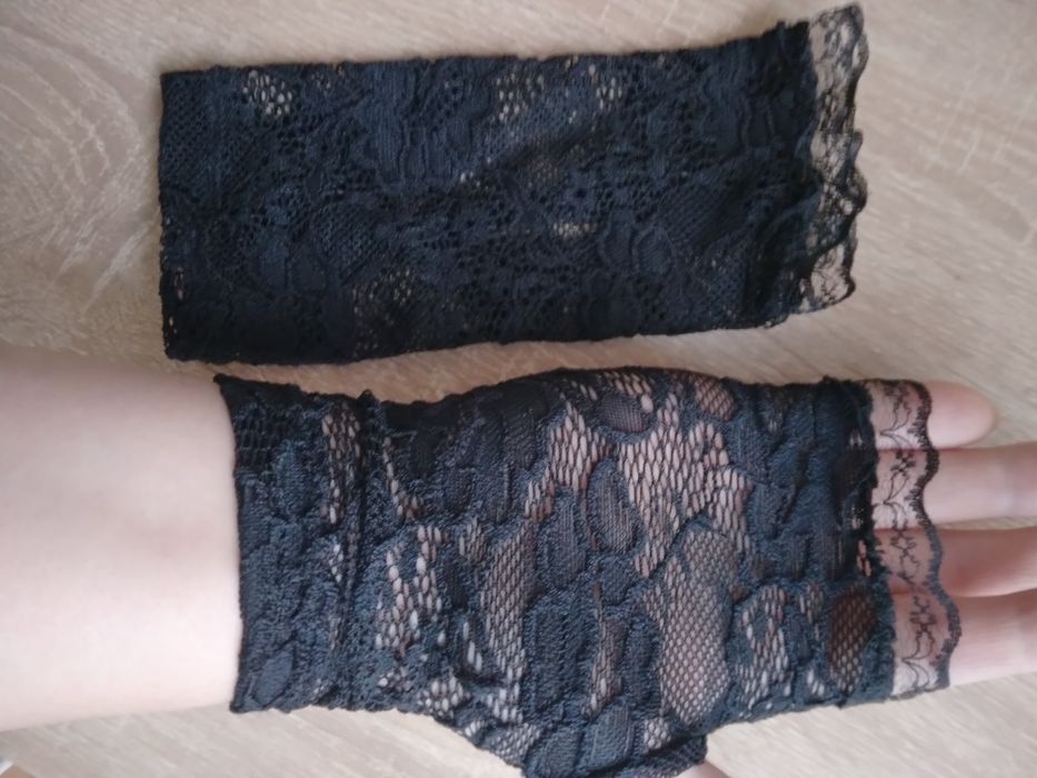 Nowe mitenki,rękawiczki koronkowe