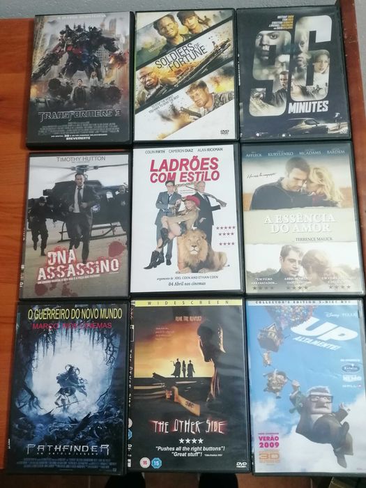 filmes, acção, terror, comédia, romance, etc.