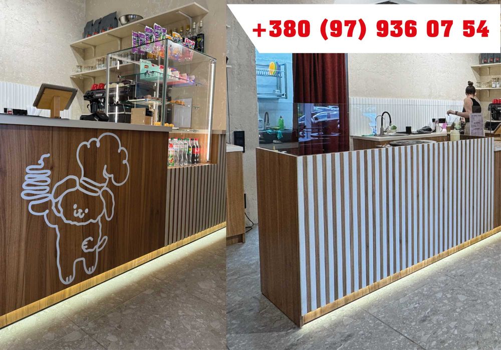 Барная стойка из дерева, МДФ, металла | Под заказ
