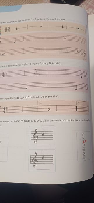 Caderno diário musica 6to ano