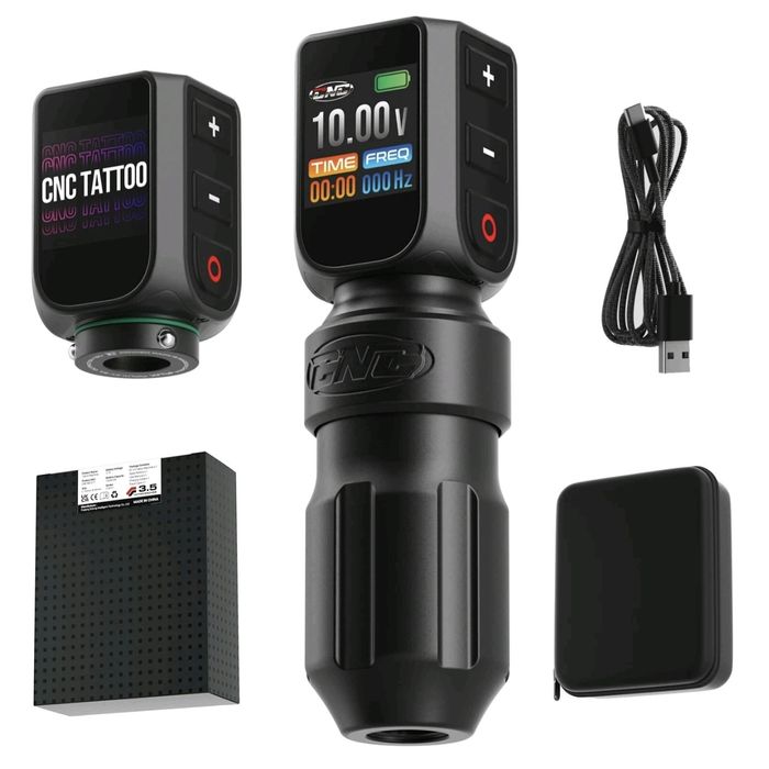 Професійна тату машинка CNC-M2-E77 з двома АКБ (3.5mm stroke)