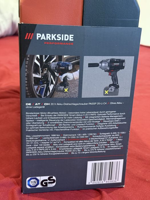 Klucz udarowy PASSK 20-Li B2 Parkside Performance