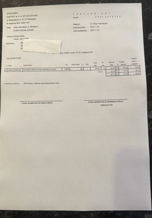 Kuchenka mikrofalowa AMGB20E2GB AMICA do zabudowy