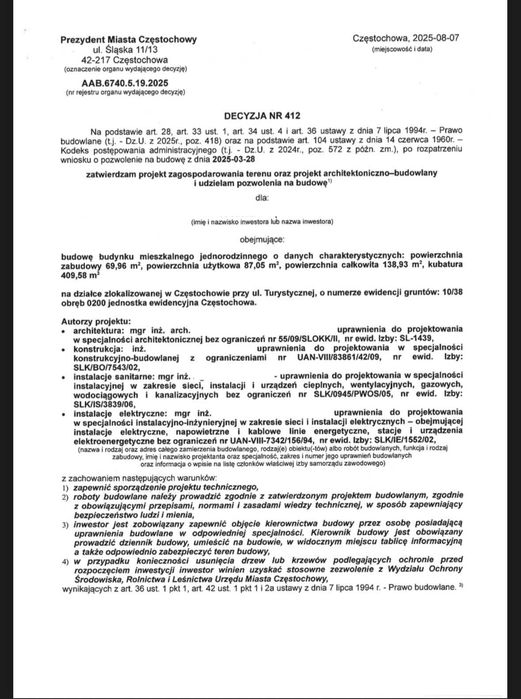 działka budowlana - Mirów
