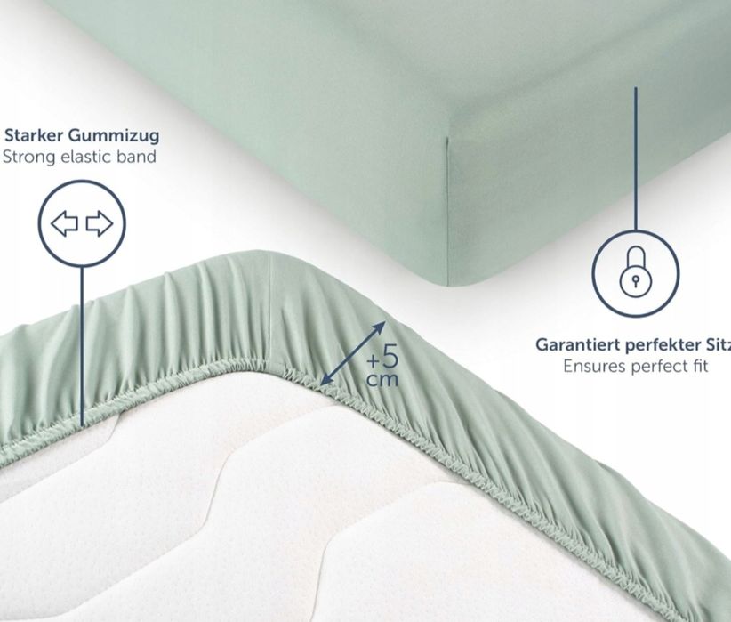 Blumtal markowe nowe prześcieradło z gumką mikrofibra 200x200 cm