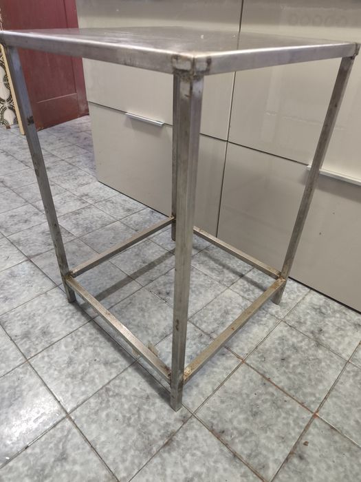 Bancada inox quadrada