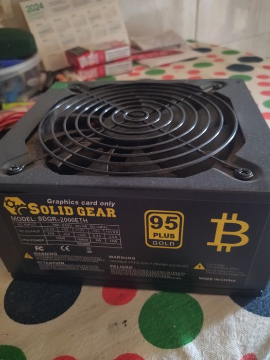 Fonte alimentação Profissional Solid Gear 95 plus gold