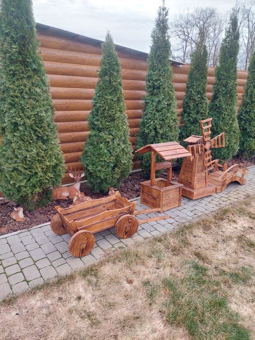 Садові вироби,млин ,криниця,візок,місток.декоративні,ландшафний дизайн