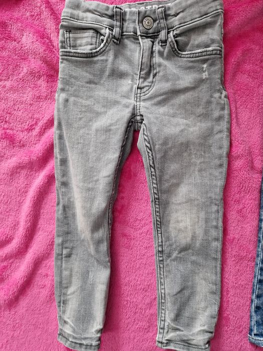 Spodnie dla dziewczynki r. 98, 2 pary H&M i Zara