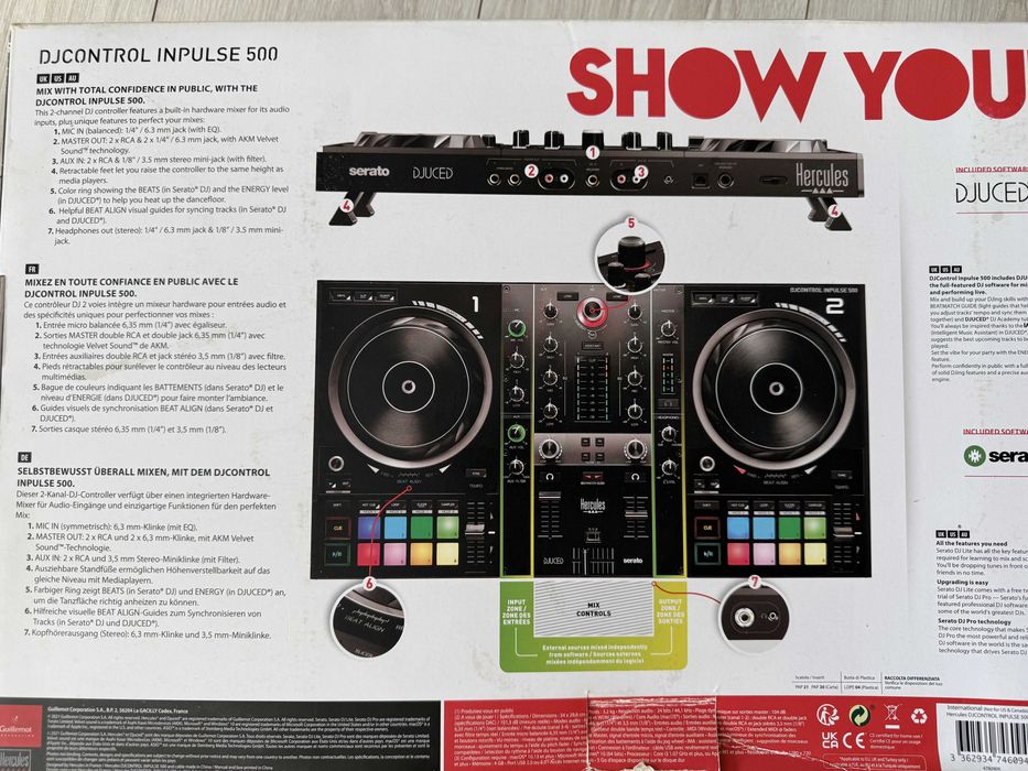 Mikser DJ Hercules DJControl Inpulse 500 2 kanałowy