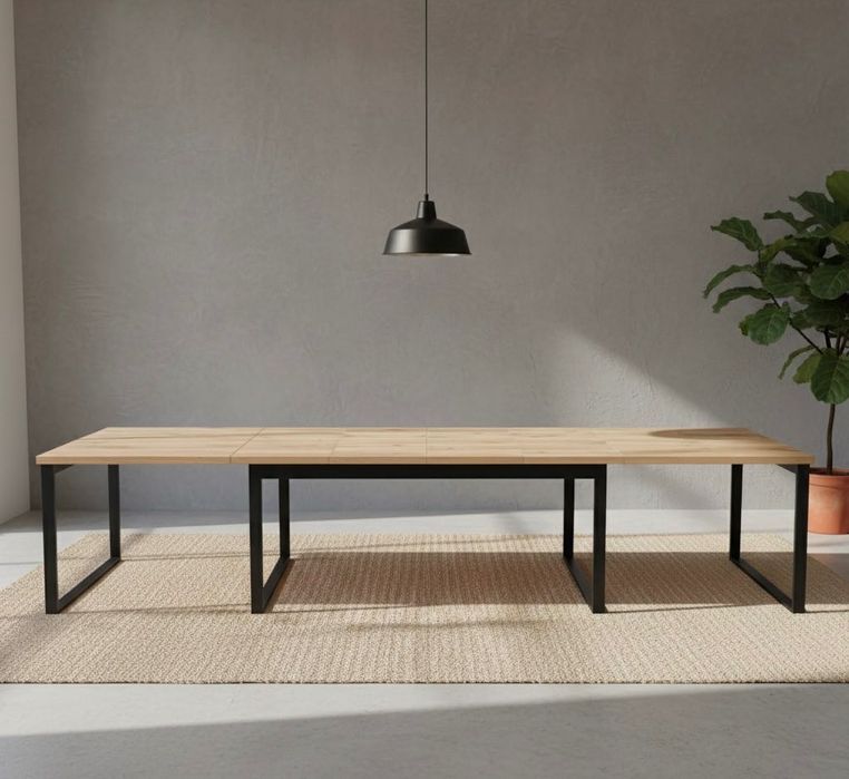 DUŻY RODZINNY STÓŁ LOFT XXL Metalowe Nogi, dowolny wymiar i kolor