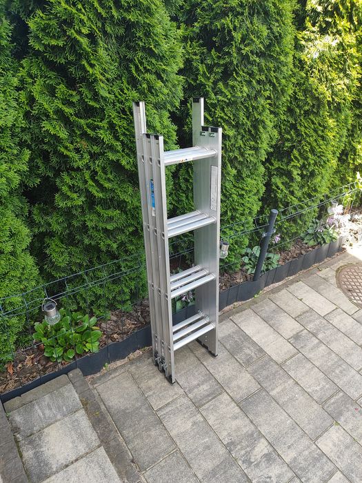 10 stopniowa drabina składana aluminiowa