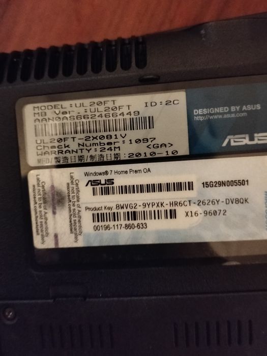 Netbook ASUS 14polgs i3 de CPU