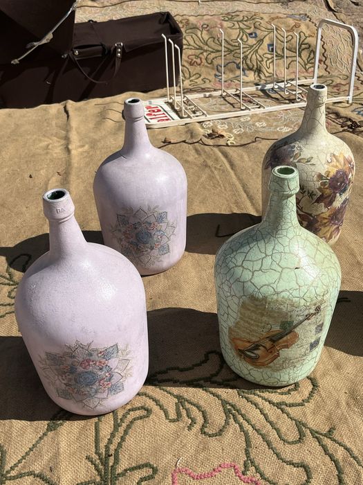 Conjunto de 5 Garrafões Decorativos (Urgente / Desocupar)