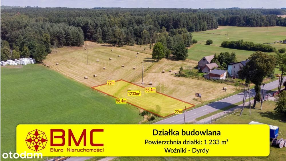 Działka budowlana Woźniki, atrakcyjna cena!