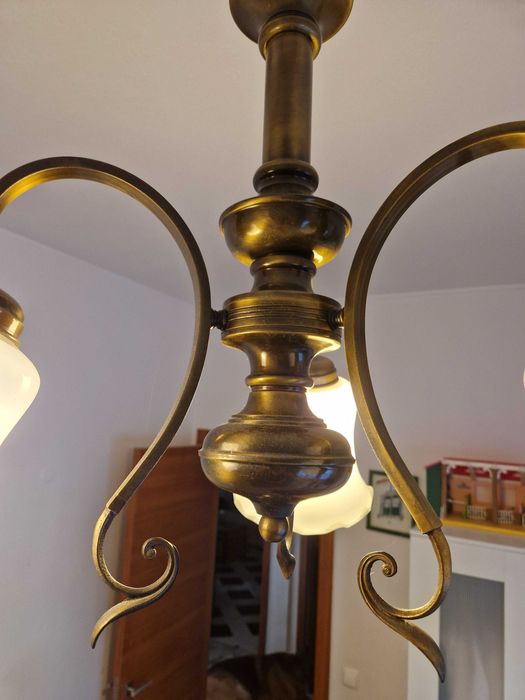 Candeeiro de teto em bronze (1998)