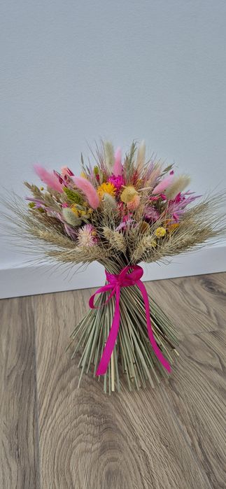 Bukiet susz boho trawy natura prezent dekoracja ozdoba