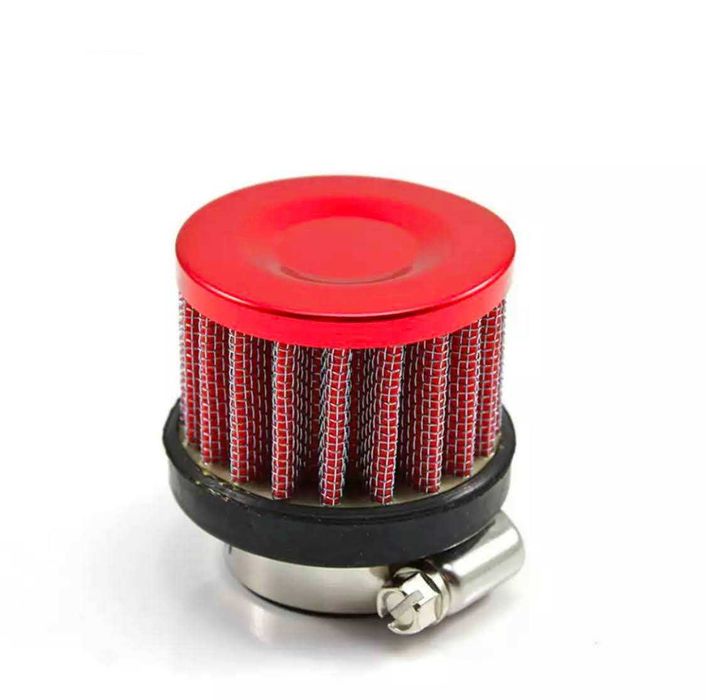 Filtros de ar 12 mm 25 mm cromado preto vermelho azul moto