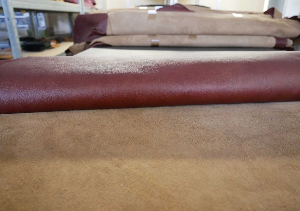 Brazylijska Skóra naturalna Bydlęca Licowa – Oil – Kolor Mahoń 129 m²