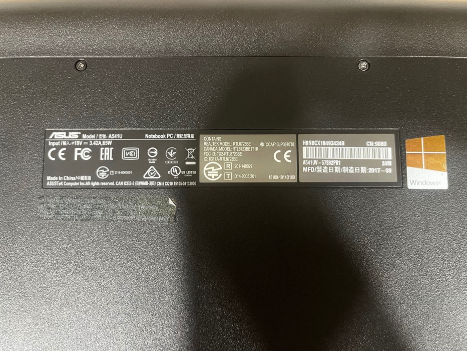 Computador asus A541U