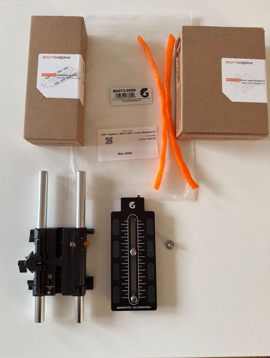 Bright Tangerine Create Baseplate Kit ROD 15mm dovetail Manfrotto/DJI