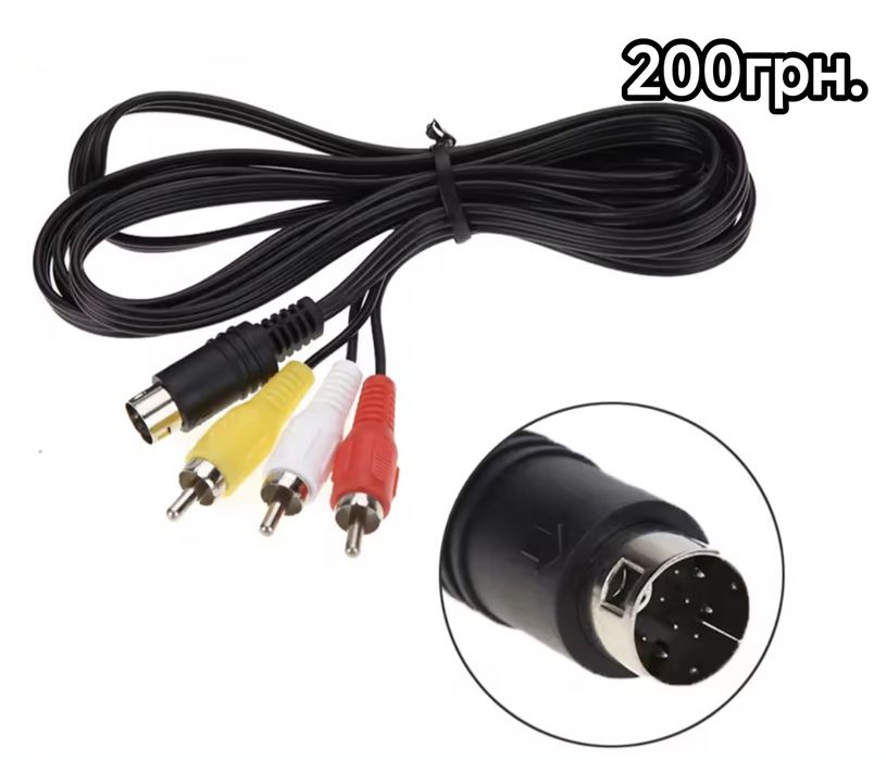 Шнур, кабель AV для Sega Mega Drive, Dreamcast, Mortal Kombat 3