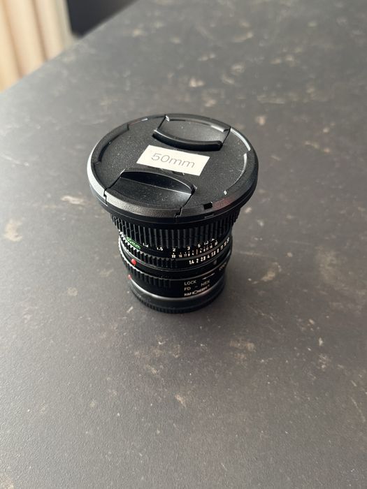 Canon FD 50mm f/1.4 + Adaptador para Sony E – Excelente Estado