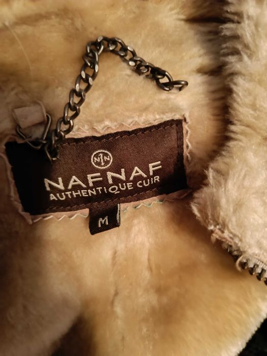 Blusão em pele da NAF naf