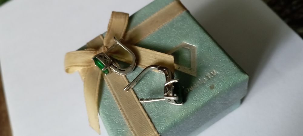 Серебряные женские серьги 925 проба