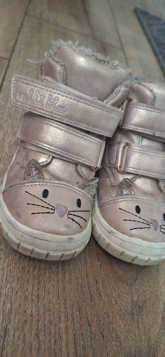 Buty na zimę zimowe różowe kotek 24 Nelli blu
