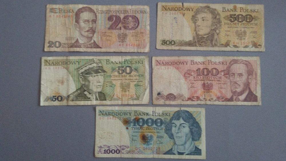 mix monet i byłe DDR, RFN, ZSRR, banknoty PRL, cccp