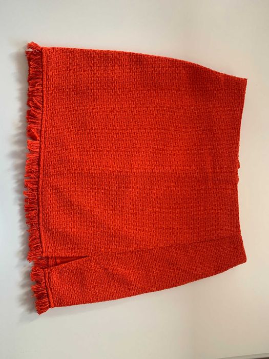 nowa pomarańczowa spódnica spódniczka mini z wełną Sinsay rozm L